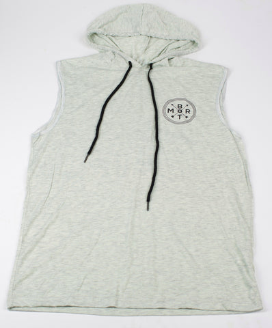 Guys Solid Drawstring Sleeveless Hoodie