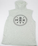 Guys Solid Drawstring Sleeveless Hoodie